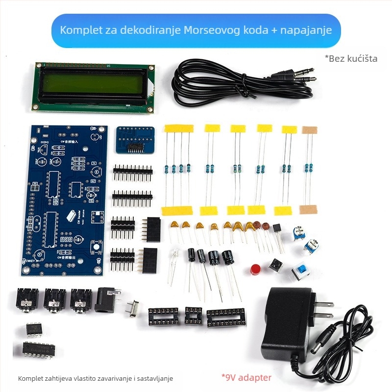 Core Storm CW Morseov dekoder — komplet dijelova za praksu zavarivanja PCB ploča