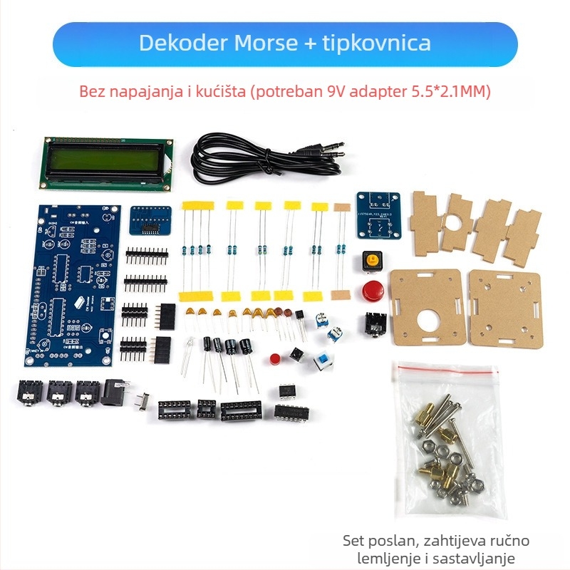 Core Storm CW Morseov dekoder — komplet dijelova za praksu zavarivanja PCB ploča
