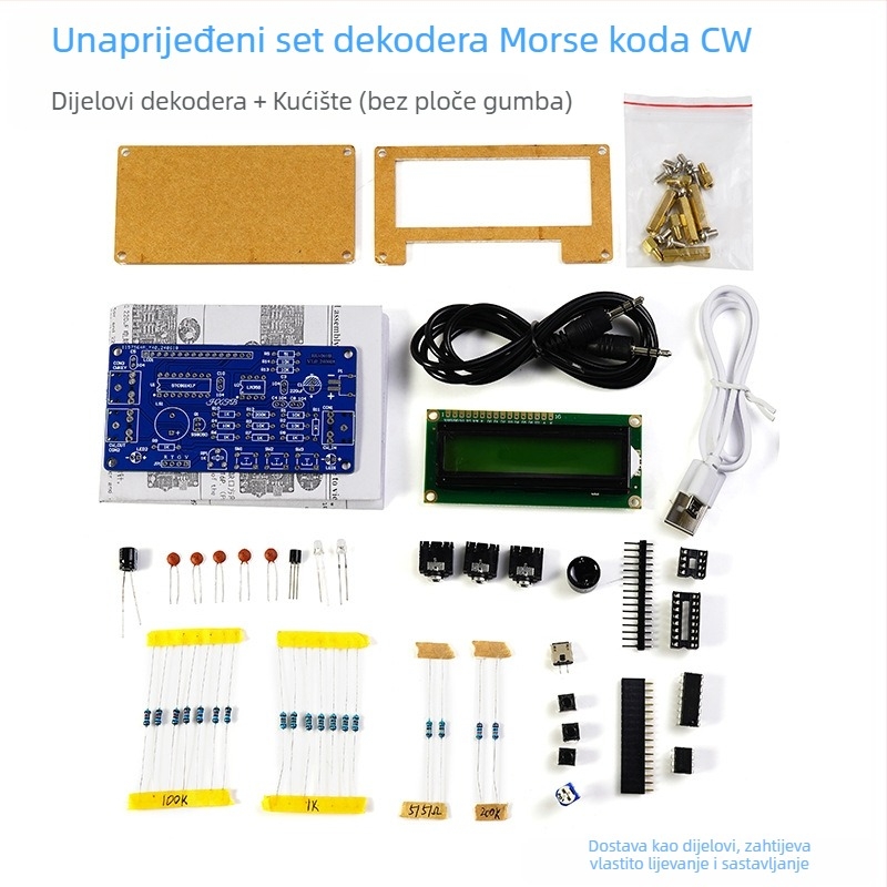 Core Storm CW Morseov dekoder — komplet dijelova za praksu zavarivanja PCB ploča