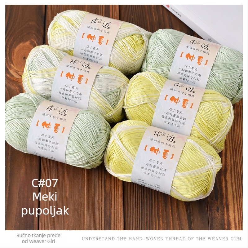 Laneno pređa za ručno pletenje – Semi-worsted, skupna pređa, šifra proizvoda 6353122