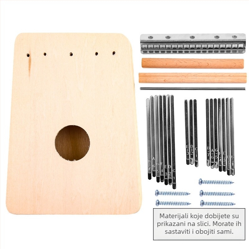 Drveni DIY komplet ukulele za djecu — sastavljivi glazbeni instrument, marka Xiao Caidi, podržava komunikaciju roditelj-dijete