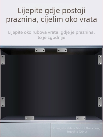Magnetski držač vrata za kućna vrata — čelično tijelo s jakim magnetom; marka 5sebuy/woodburg; suvremeni minimalistički stil