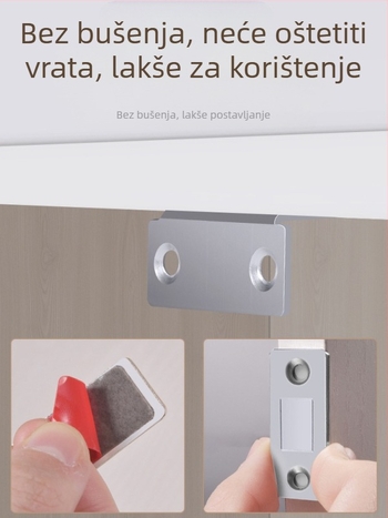Magnetski držač vrata za kućna vrata — čelično tijelo s jakim magnetom; marka 5sebuy/woodburg; suvremeni minimalistički stil