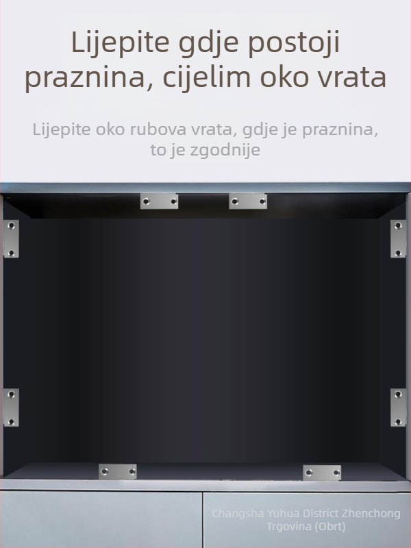Magnetski držač vrata za kućna vrata — čelično tijelo s jakim magnetom; marka 5sebuy/woodburg; suvremeni minimalistički stil