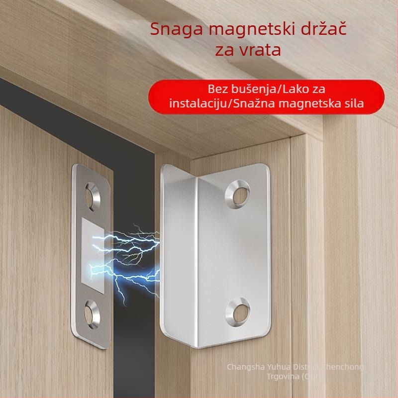 Magnetski držač vrata za kućna vrata — čelično tijelo s jakim magnetom; marka 5sebuy/woodburg; suvremeni minimalistički stil