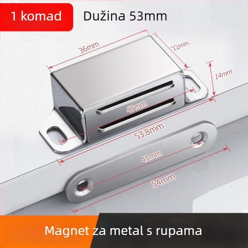 Magnetski držač vrata za kućna vrata — čelično tijelo s jakim magnetom; marka 5sebuy/woodburg; suvremeni minimalistički stil