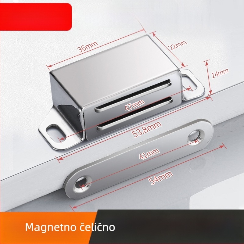 Magnetski držač vrata za kućna vrata — čelično tijelo s jakim magnetom; marka 5sebuy/woodburg; suvremeni minimalistički stil