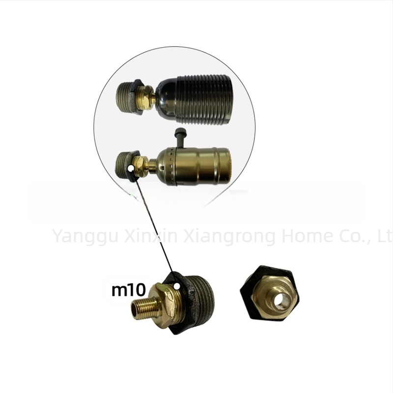 Set od 6 držača za police od lijevanog željeza s navojem, retro industrijski stil, DIY dekor za namještaj