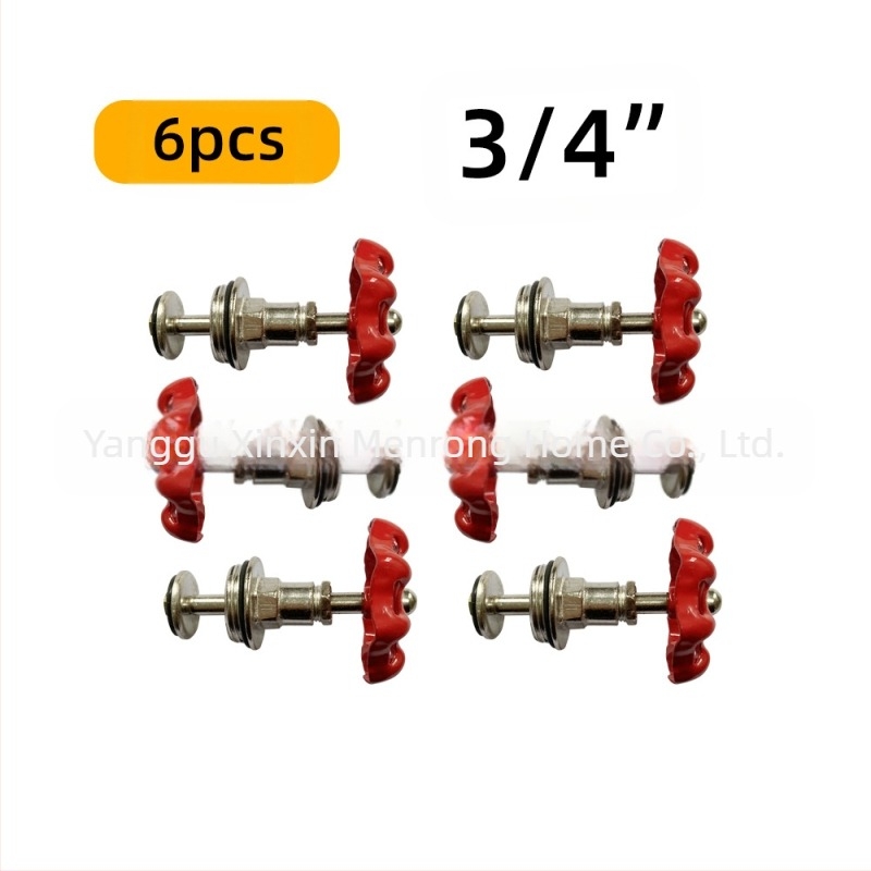 Set od 6 držača za police od lijevanog željeza s navojem, retro industrijski stil, DIY dekor za namještaj