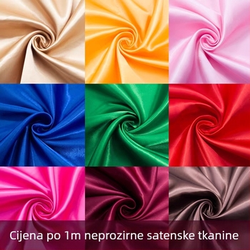 Saten tkanina od svile - za podlogu odjeće, scenske zavjese i svadbena dekoracija