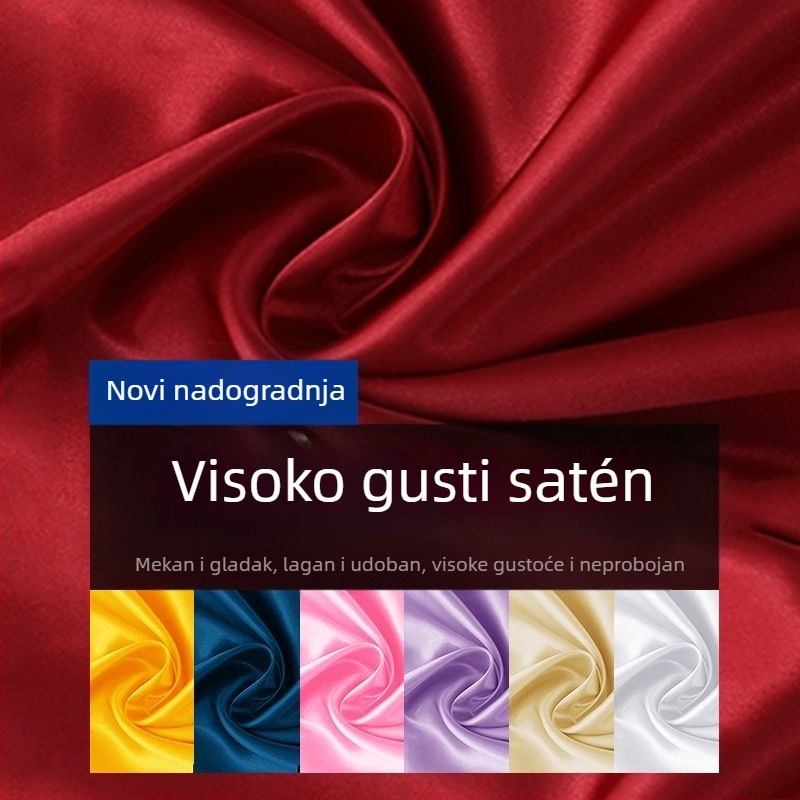 Saten tkanina od svile - za podlogu odjeće, scenske zavjese i svadbena dekoracija