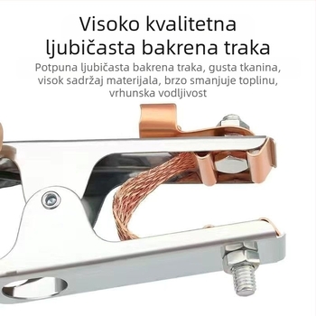 Zemni klip za argonsko lukovno zavarivanje, 500–1000 A, debeli dizajn, pneumatski pogon, grijanje vrućim zrakom i infracrveno zračenje