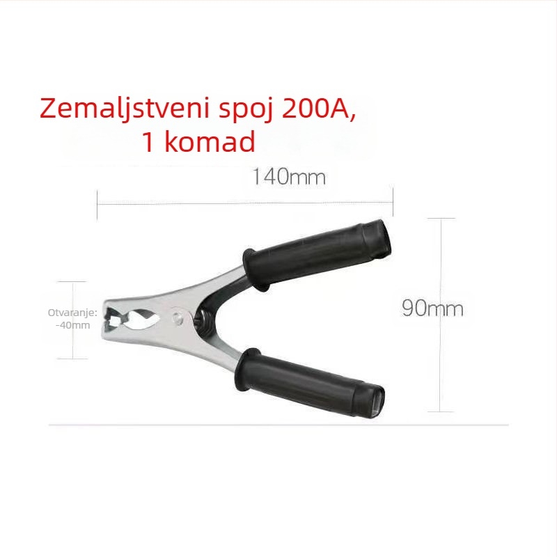 Zemni klip za argonsko lukovno zavarivanje, 500–1000 A, debeli dizajn, pneumatski pogon, grijanje vrućim zrakom i infracrveno zračenje