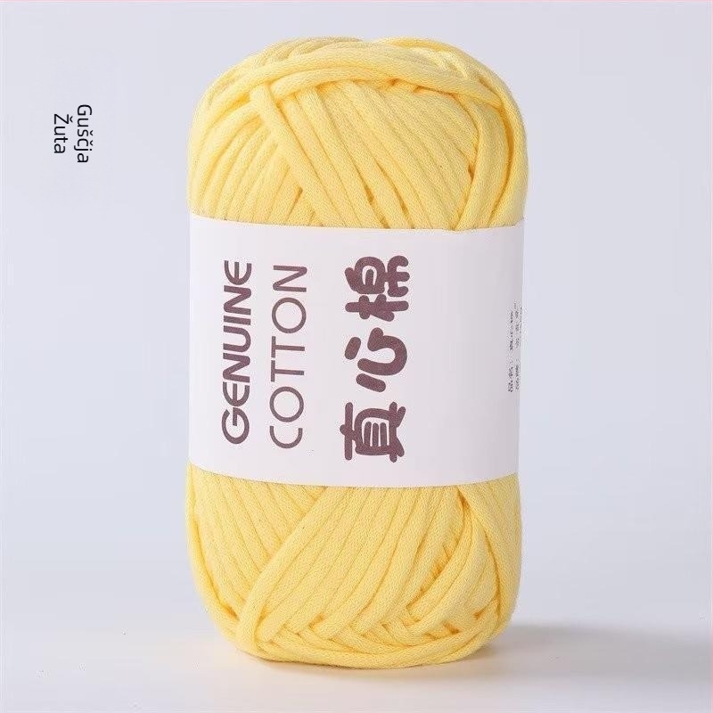 DIY Barrel pređa za pletenje - poluščesana pamuka, vrtena na vreteno, jezgra napunjena šupljom pamukom