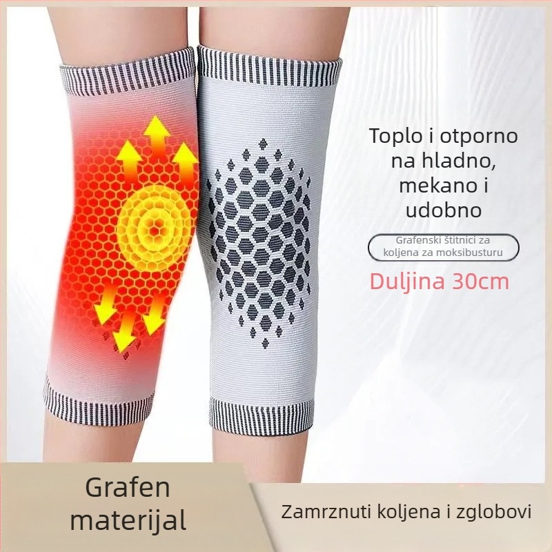 Štitnici koljena s vlastitim grijanjem, najlon, kratak model, infracrveno grijanje