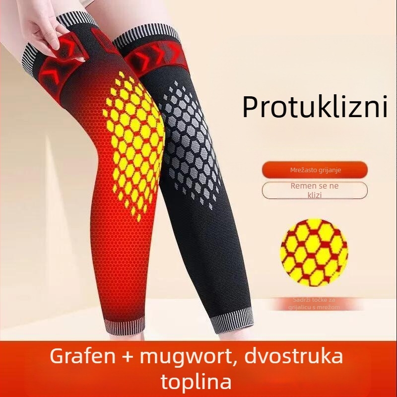 Štitnici koljena s vlastitim grijanjem, najlon, kratak model, infracrveno grijanje