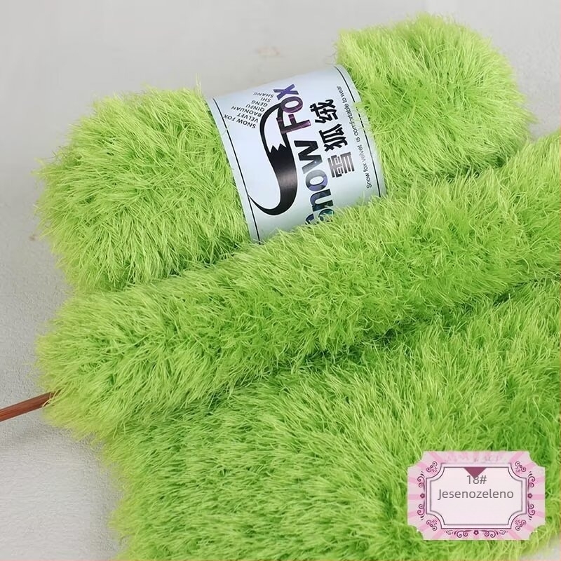 Šal Snow Fox velur fleece, vlakna grupno uvijena, pleteni, Yunzhen