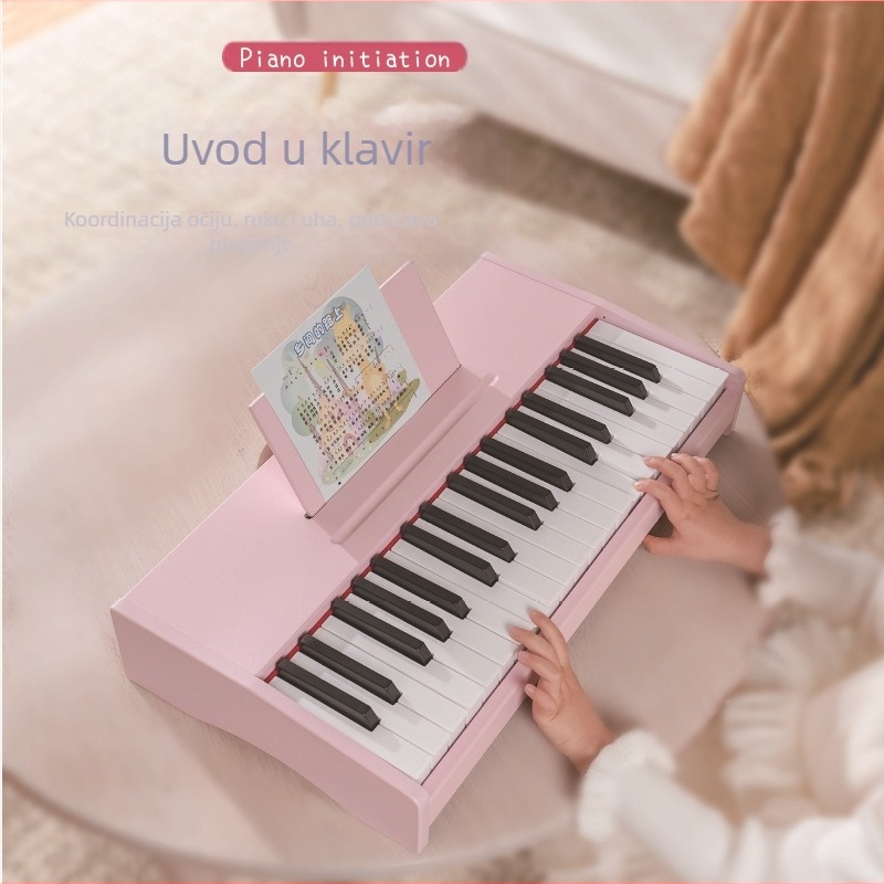 LECHEN prijenosna drvena elektronička klavijatura za djecu, model 25-tipki/37-tipki