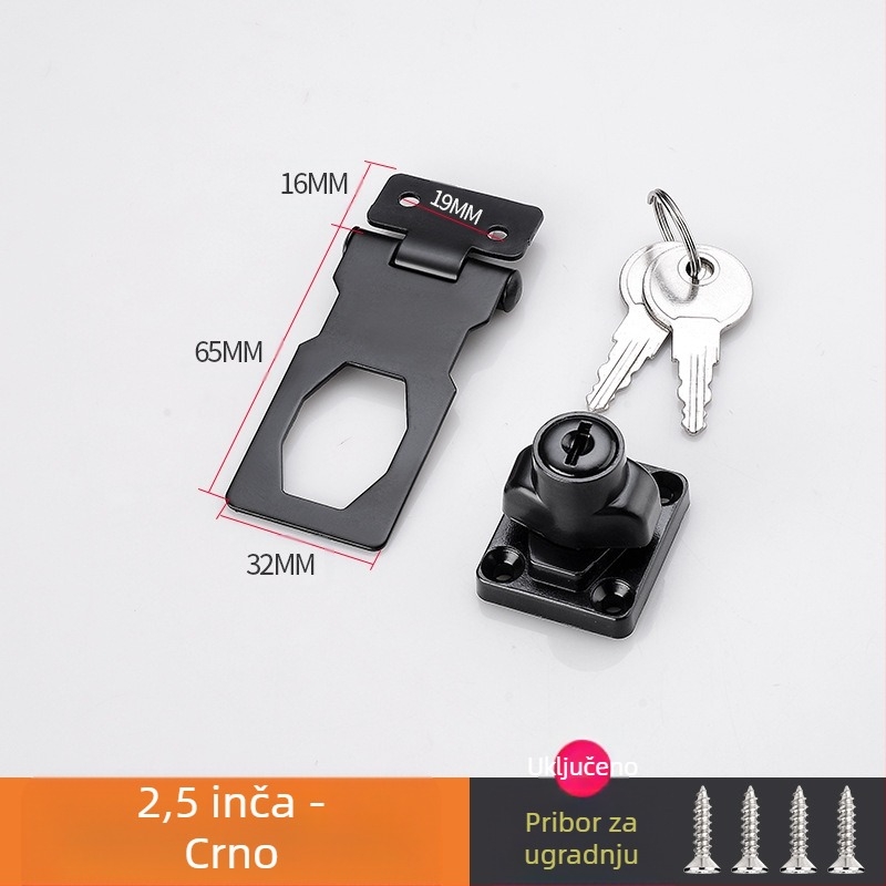 Brava za ormar s bezbušenim montažom — model HSD-12; pogodna za vrata ormara, ladice, hladnjake i zamrzivače