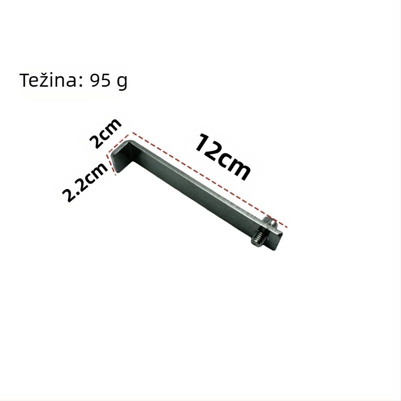 Teleskopski rod za odjeću od nehrđajućeg čelika s kukom – za vješalice, hlače i kravate (Teleskopski; Nehrđajući čelik)