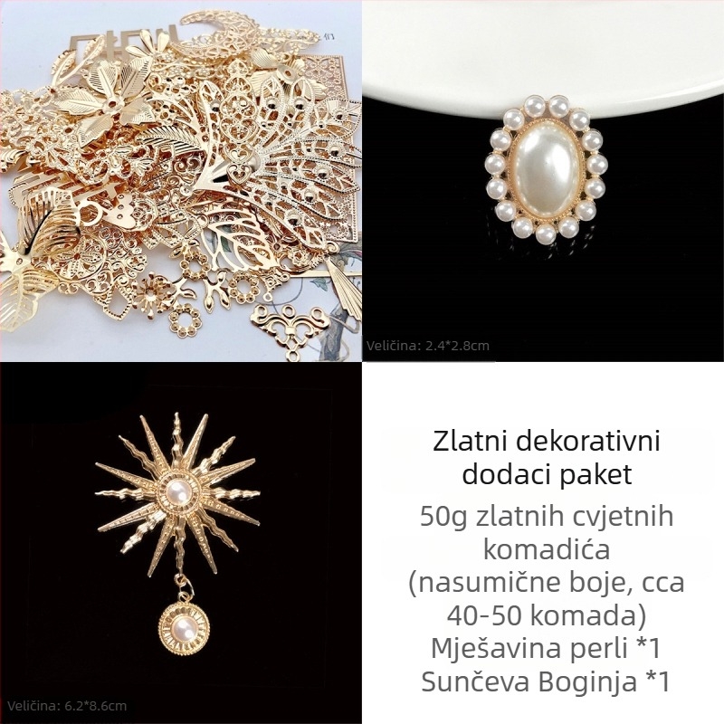 DIY set pribora za torbe – akrilni elementi, barokni oznake za ukrase, Marka: Other; Bez prilagodbe; Ručni rad: Drugo; IP odobrenje: Ne