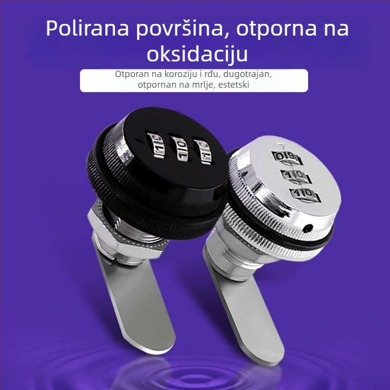 Brava za ormarić s kodom Jia Shundi, model 006, od cinkove legure, za ormariće i uredske stolove