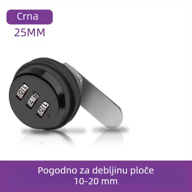 Brava za ormarić s kodom Jia Shundi, model 006, od cinkove legure, za ormariće i uredske stolove