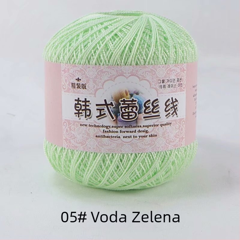 Čipkasti konac za kukičanje, verzija 8 lace, 7s pređa, 1 niti, grupna pređa