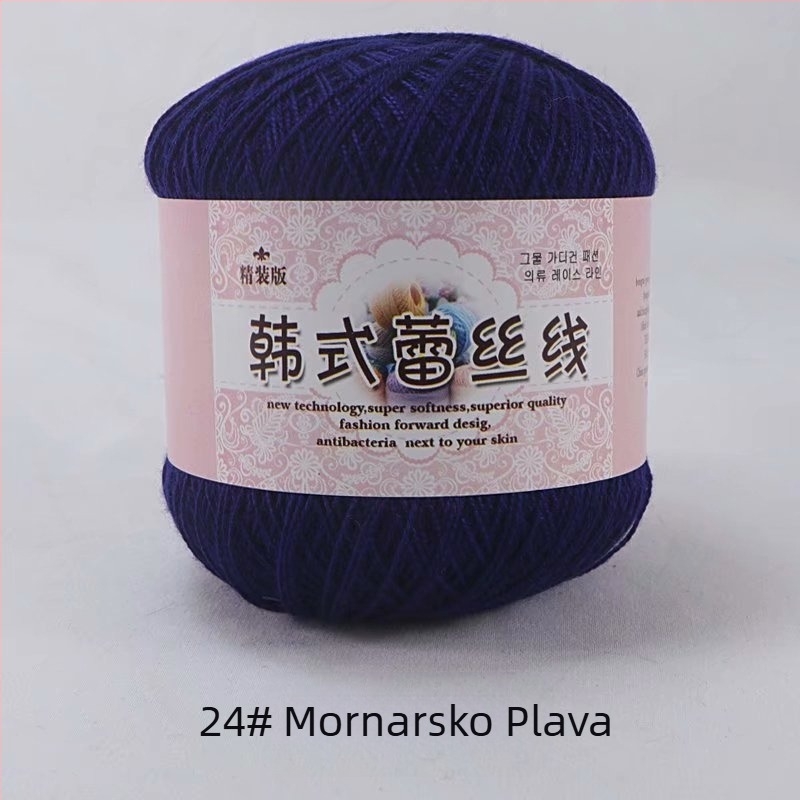 Čipkasti konac za kukičanje, verzija 8 lace, 7s pređa, 1 niti, grupna pređa