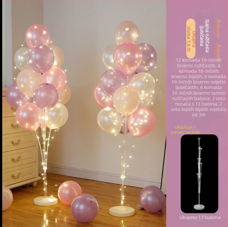 Premium stalne balonske kolone za dekoraciju događaja – idealne za inauguracije, rođendane, mature i školske aktivnosti; Materijal: plastika; Pakiranje: uključeno; Bez prilagodbe; Uvoz: ne; IP odobrenje: ne