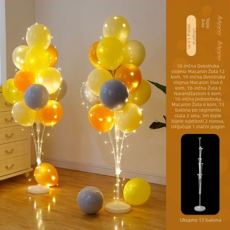 Premium stalne balonske kolone za dekoraciju događaja – idealne za inauguracije, rođendane, mature i školske aktivnosti; Materijal: plastika; Pakiranje: uključeno; Bez prilagodbe; Uvoz: ne; IP odobrenje: ne