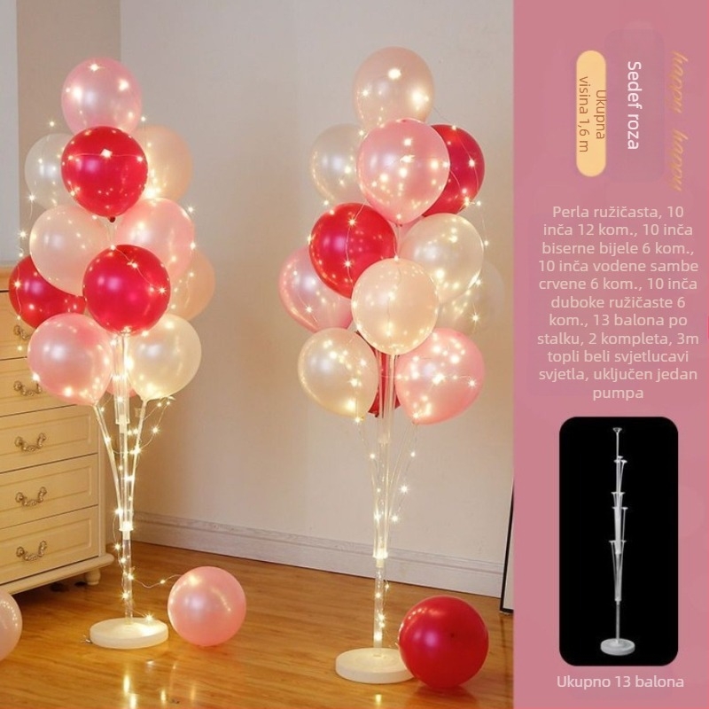 Premium stalne balonske kolone za dekoraciju događaja – idealne za inauguracije, rođendane, mature i školske aktivnosti; Materijal: plastika; Pakiranje: uključeno; Bez prilagodbe; Uvoz: ne; IP odobrenje: ne