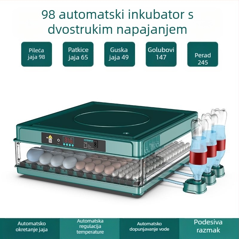 Inkubator – kompaktni kućni, automatski i inteligentni, Wei Qian, IPX8 vodootporan, bez ugrađene baterije