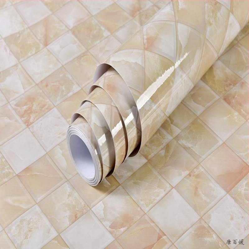 PVC naljepnica za zid – otporna na ulje, otporna na visoke temperature, samoljepljiva, uzor Building, 1 list