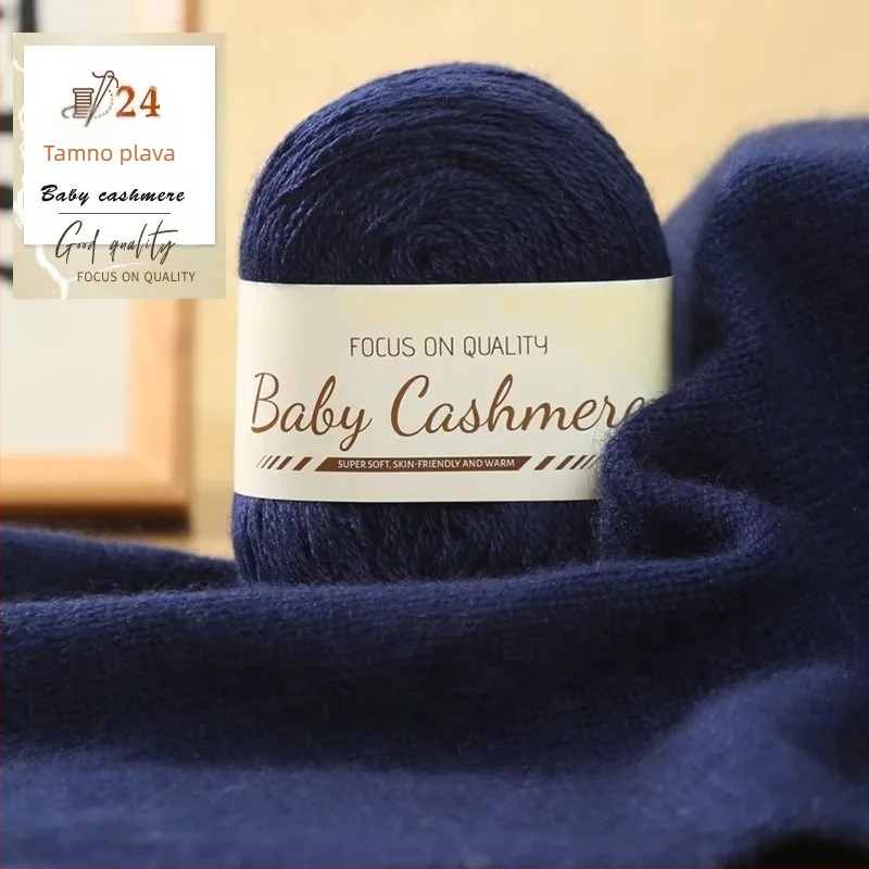 DIY šal od kašmira — ručno pleteno, srednje debela pređa