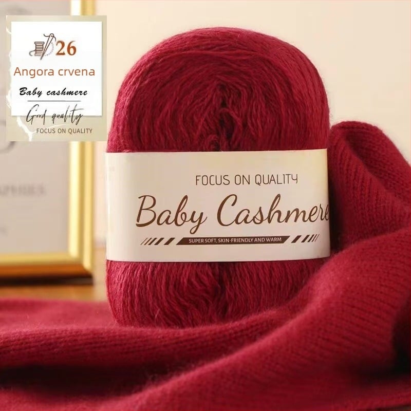 DIY šal od kašmira — ručno pleteno, srednje debela pređa