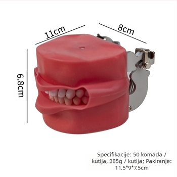 Model za pripremu zuba s kompletnim nizom zuba, s uklonjivim zubima i modelom lica i glave za nastavne prikaze