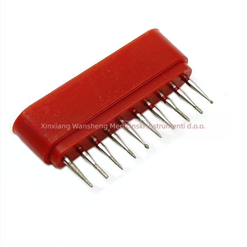 Set visokorotirajućih dentalnih svrdla sa glavama za poliranje i brušenje, 10 komada u kutiji, za odrasle