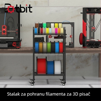 Dotbit držač za skladištenje potrošnog materijala za 3D printer, kompatibilan s pladnjevima promjera 150/200/250/300 mm, lagano se premješta.