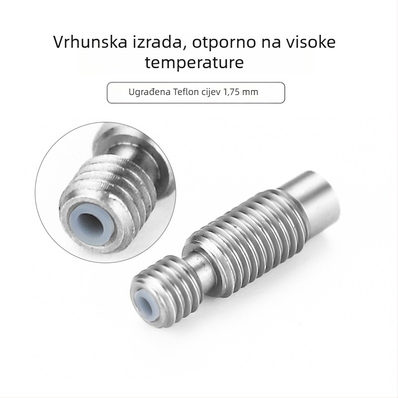 MK8 mlaznica set za 3D pisače, 30-dijelni set s DIY alatom, kompatibilan s CR-8, CR-10, Ender 3/3S/5/6