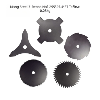 Yangyang oštrica za kosilicu – rezni disk 255×25.4×3/4/8/40/80T, za košenje korova i poludrvene trave