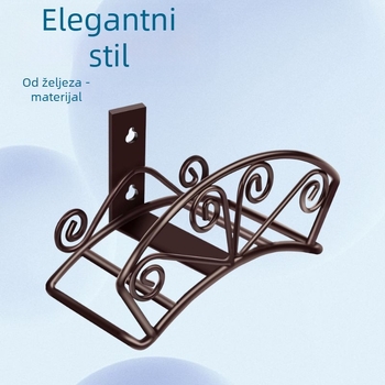 Željezni držač za vrtni crijev – zidni organizator dvorišta