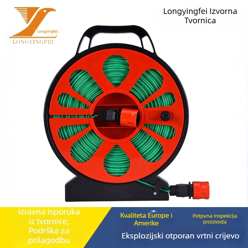 Vrtna vodovodna cijev s rotirajućom mlaznicom, Dragon Eagle Fly, prilagodljiv set alata