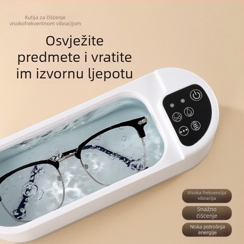 Ultrazvučni čistač za naočale, nakit, ortodontske aparate i kontaktne leće — USB napajanje, 5V, 50W, kapacitet 300 ml