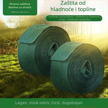 Set za omatanje stabala za vrt s užetom za omatanje, poliester, zaštita od mraza i vjetra za voćke i grmlje