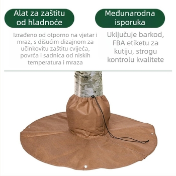 Model 44632: Netkani materijal – omot za izolaciju korijena biljke sa remenom za stezanje i Velcro zatvaračem