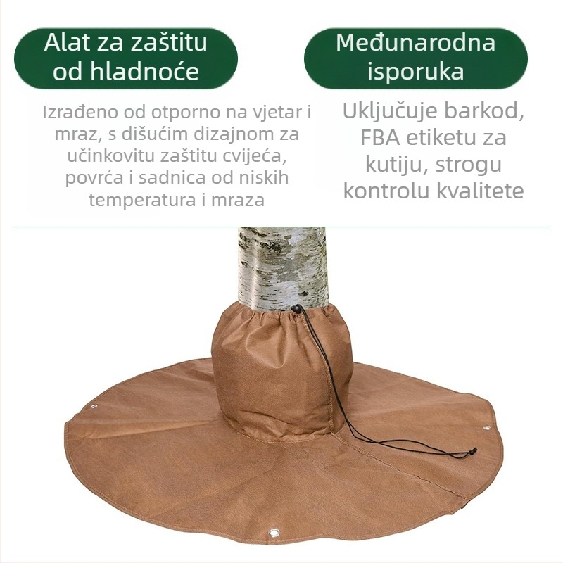 Model 44632: Netkani materijal – omot za izolaciju korijena biljke sa remenom za stezanje i Velcro zatvaračem
