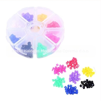 Krug za identifikaciju dentalnih materijala, marka HDF, neto težina oko 38 g po kutiji, 100 kom po kutiji, za odrasle, funkcija: identifikacijski krug