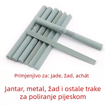 Soochow Mill Silicij-karbid oli kamen trak za poliranje – kružni/trojkutni oblik, za jade, jadeit, ahat, jantar i metalni nefrit