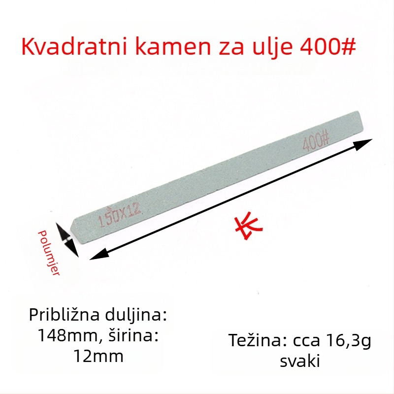 Soochow Mill Silicij-karbid oli kamen trak za poliranje – kružni/trojkutni oblik, za jade, jadeit, ahat, jantar i metalni nefrit